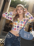 Granny Square Floral Crochet Cardigan — Garden in Bloom
