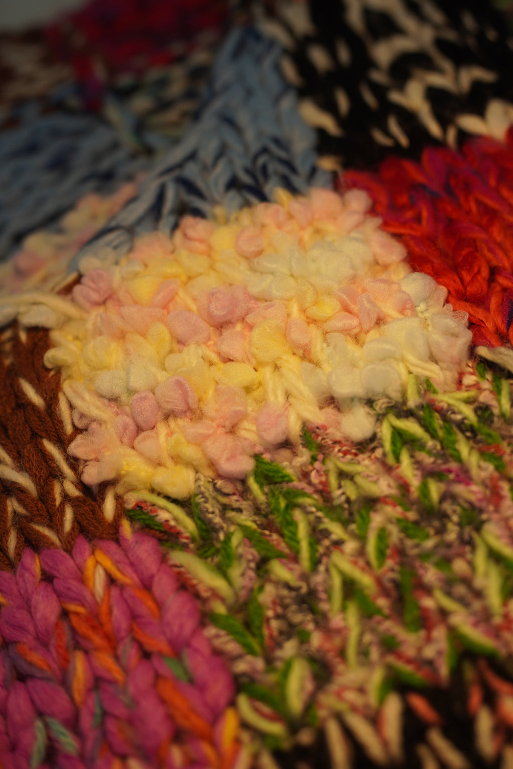 Patchwork Days — Hand-Knitted Colour Block Vest in Multicolor